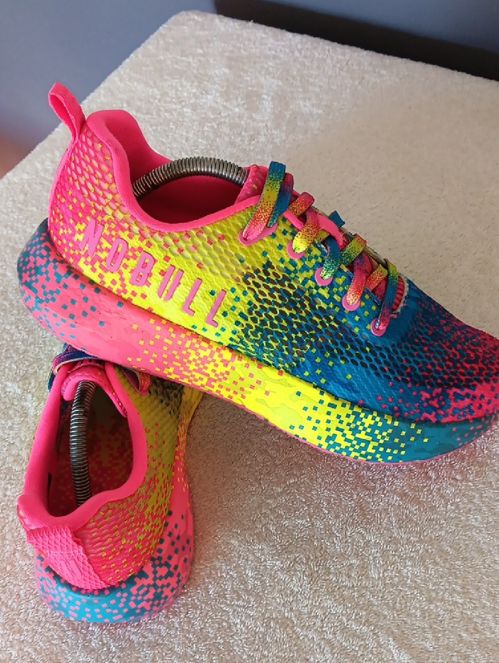 NWOT NOBULL Pink Glitch Trainers